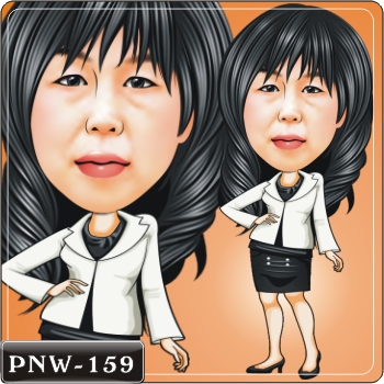 女生人像Q版漫畫PNW-159